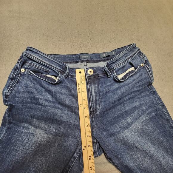 JJill Authentic Fit Jeans Womens 8 Blue Denim Slim Ankle Stretch Mid Rise Casual - Picture 8 of 11